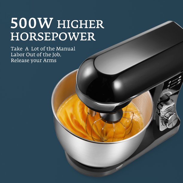 Aicok Mixer planetar 5.5 Qt 1000W negru