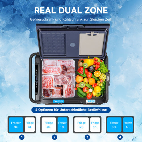 Aobosi TWW55 frigider auto 55L cu doua zone