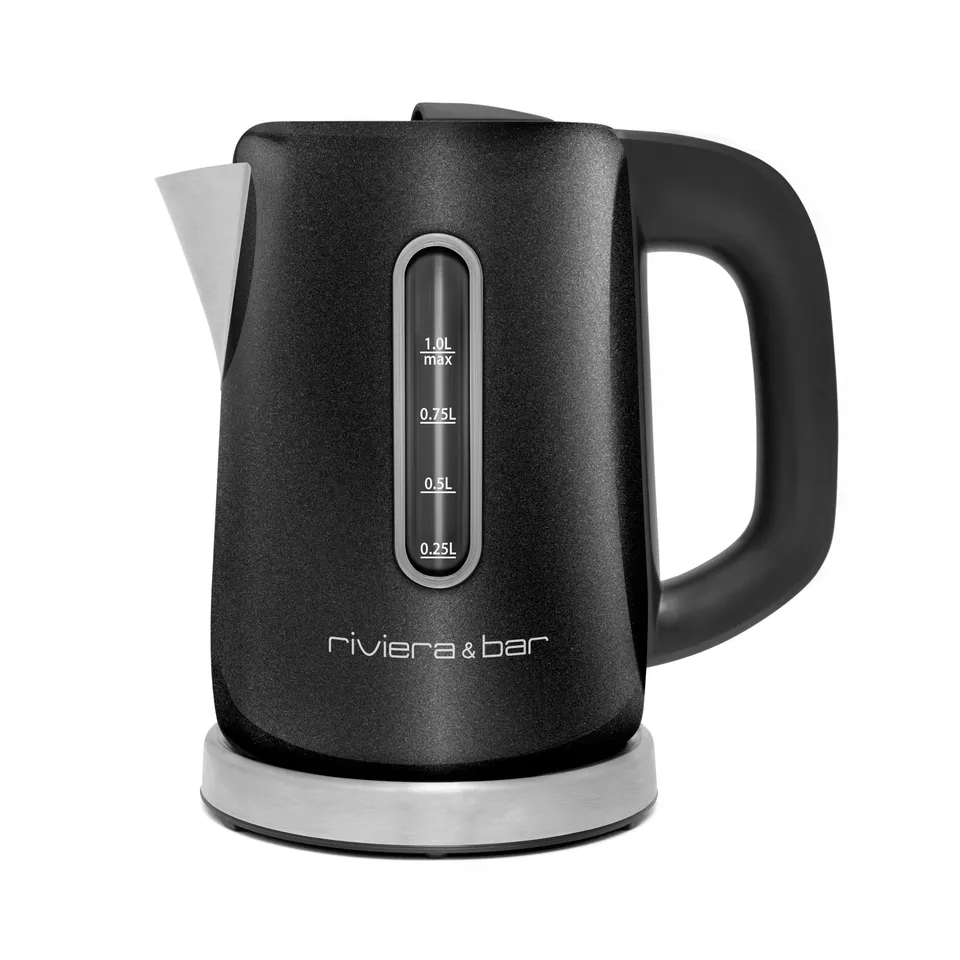 Riviera & Bar Maya fierbator 1L negru perlat cu termostat