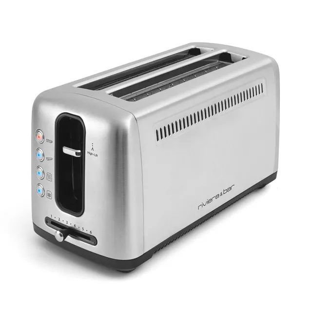 Riviera & Bar prăjitor pâine inox 2 fante lungi 25cm