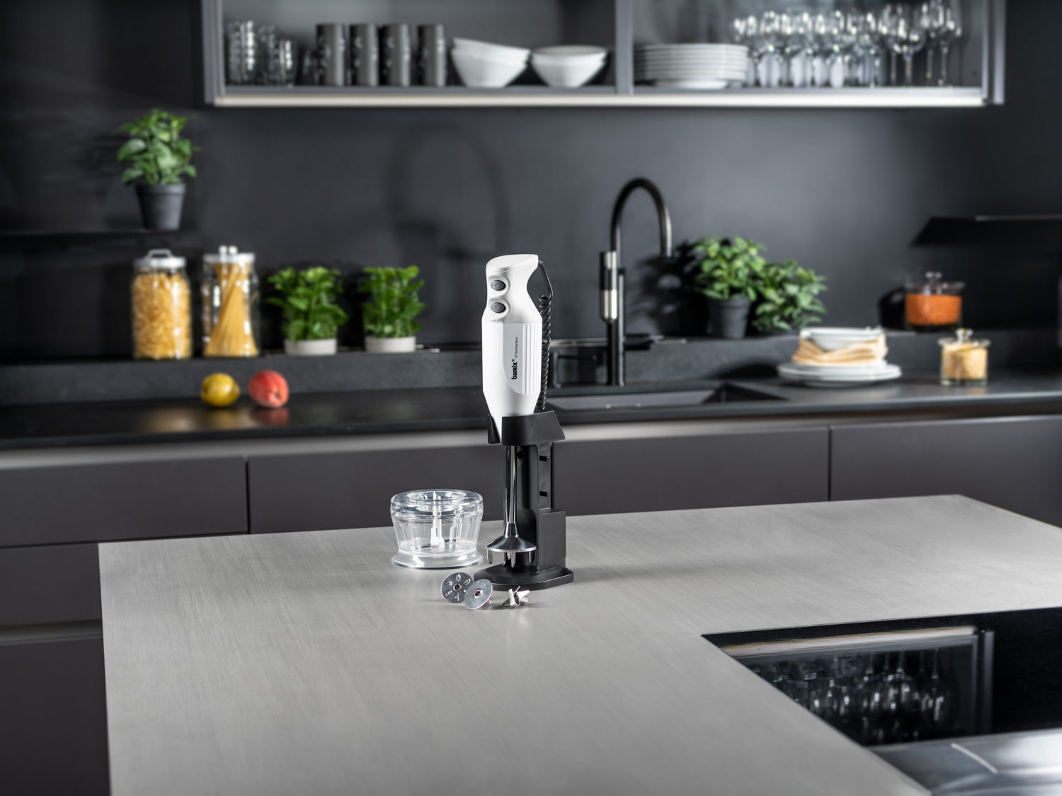 Bamix DeLuxe blender vertical 200W cu accesorii