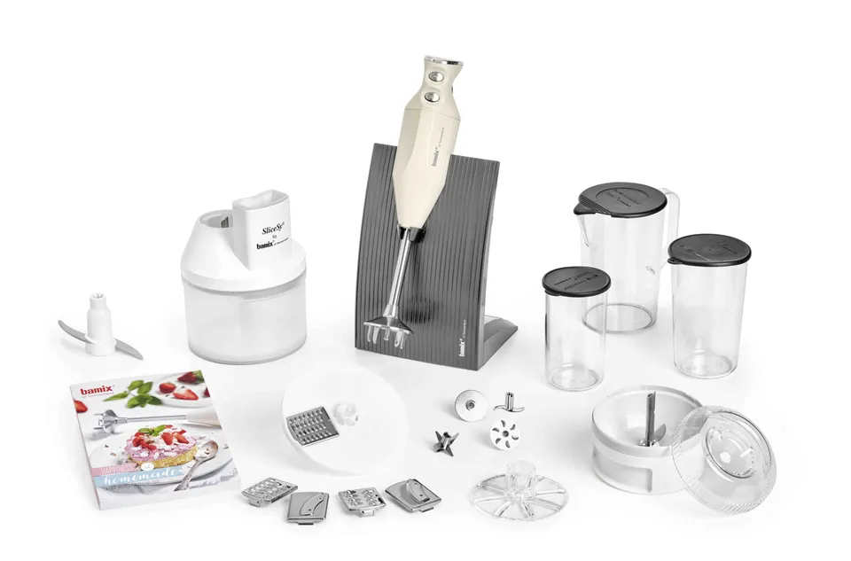 Bamix Baking blender vertical crem 200W set complet