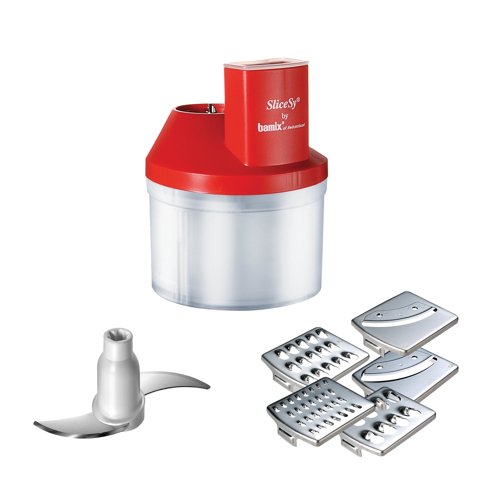 Bamix SliceSy accesoriu robot blender gri-deschis