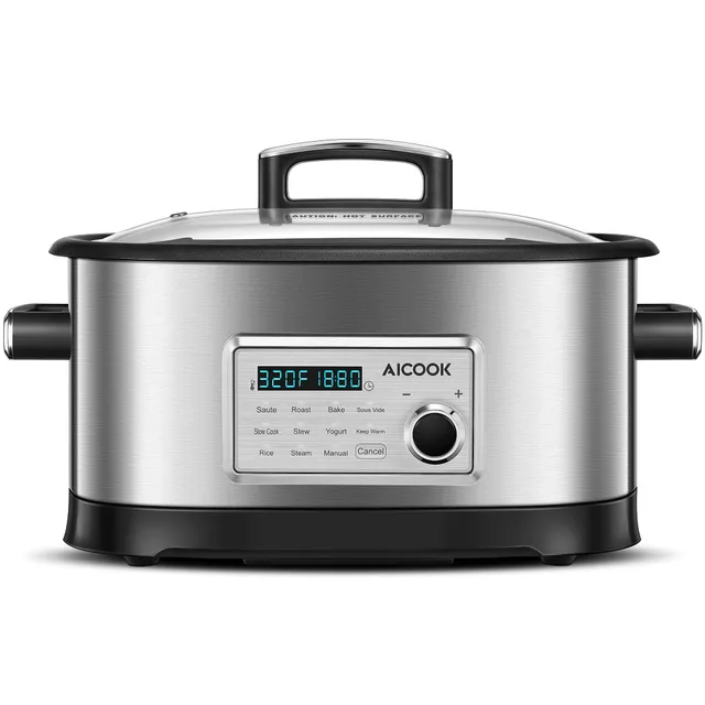 Aicook 6.5QT oala electrica slow cooker 10 in 1