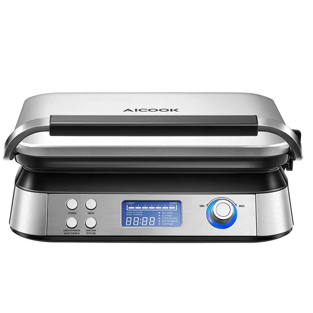 Kealive Smart Pro aparat de vafe argintiu 1600W LCD
