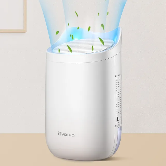 iTvanila Mini dezumidificator electric 600 ml alb