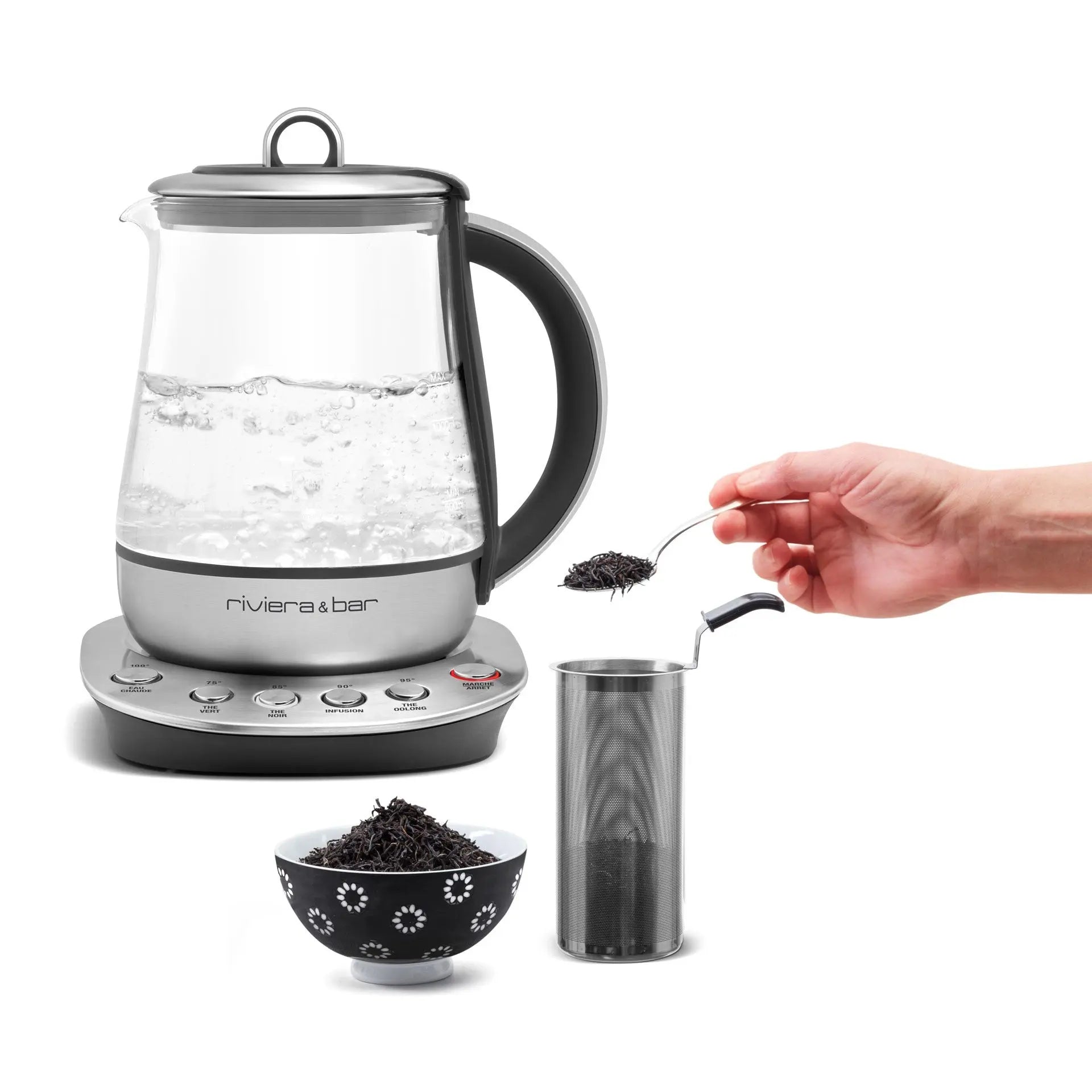Riviera & Bar Jaipur 1,2L ceainic electric cu infuzor