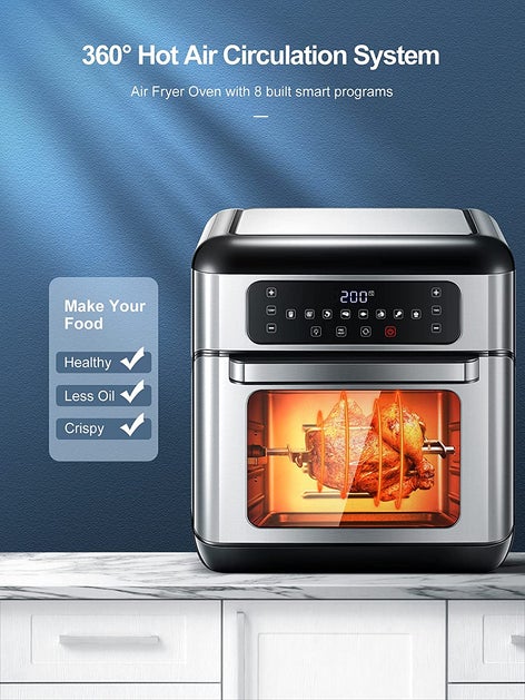 Aicook Friteuza cu aer cald 11QT 1500W 8 functii