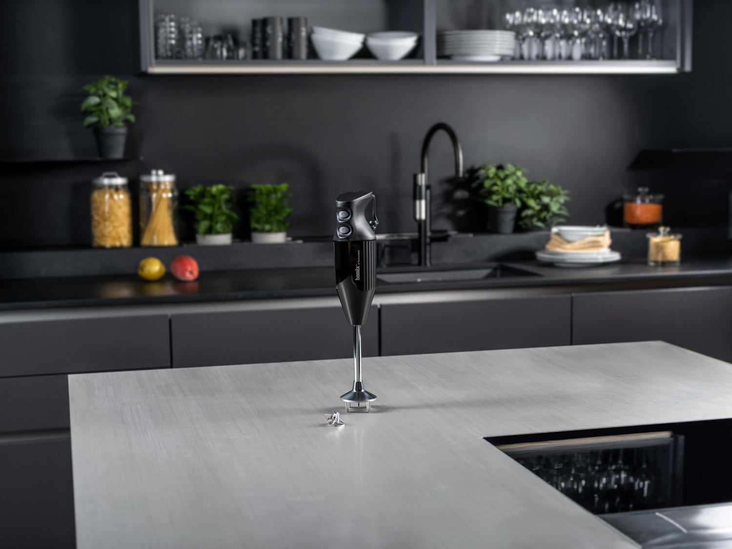 Bamix One blender vertical alb 160W 2 viteze