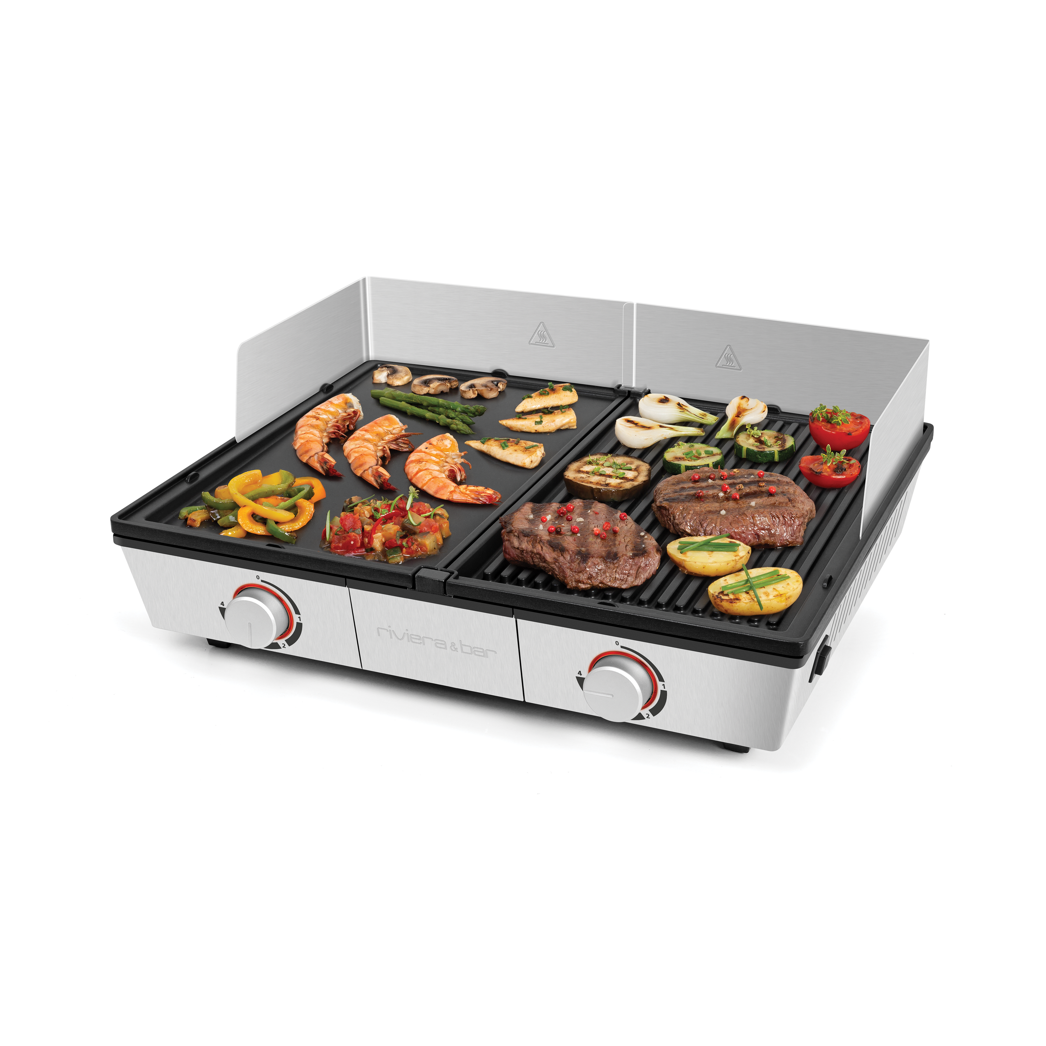Riviera & Bar QPL 800 combina grill plancha 2 zone