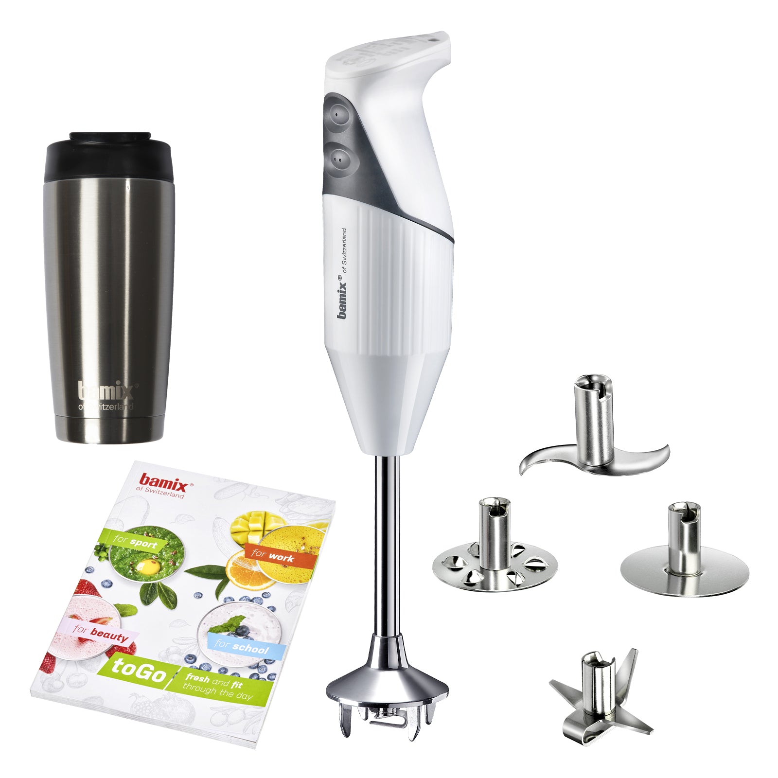 Bamix toGo blender vertical lime 200W cu cana