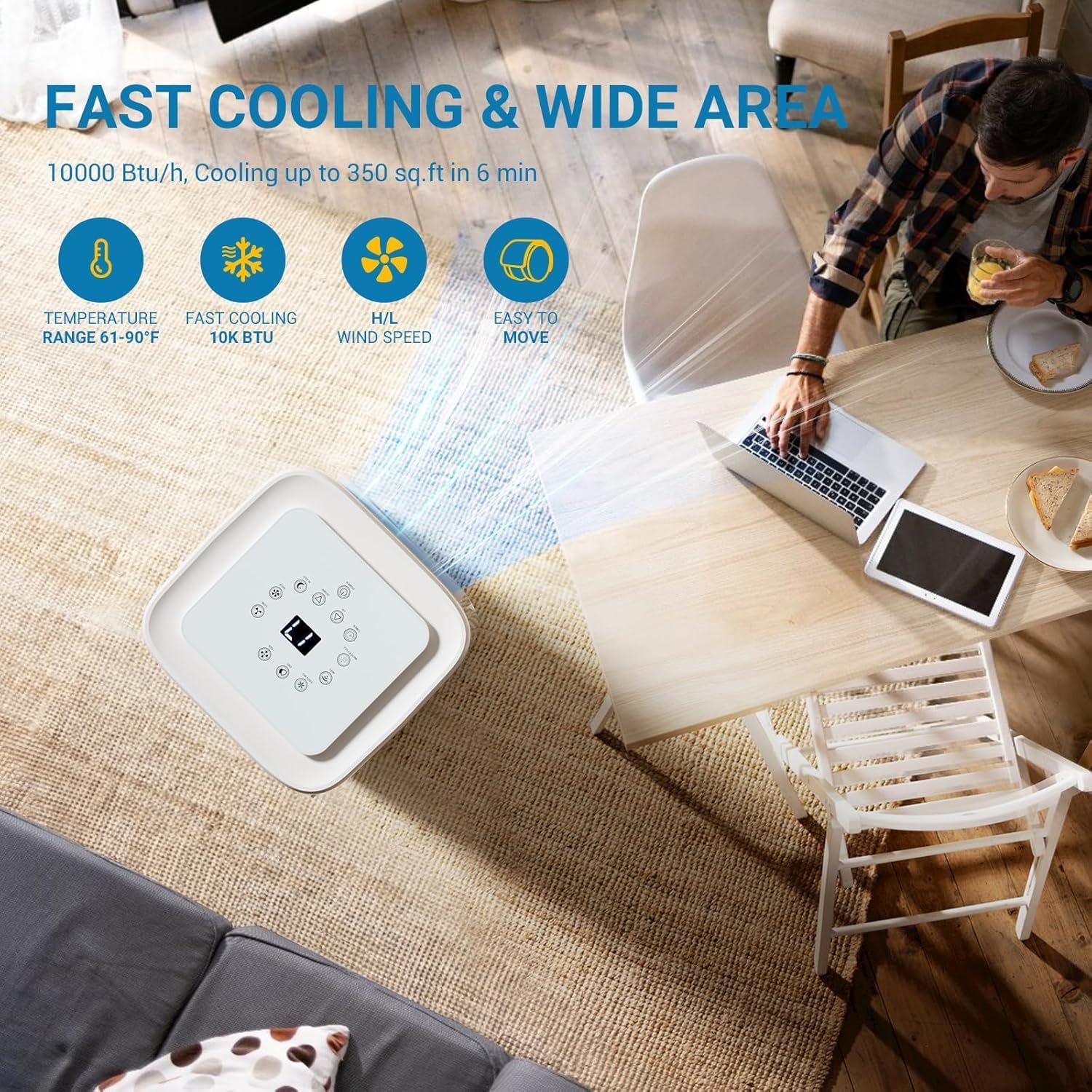 Aobosi Aer Condiționat Portabil 10000 BTU WiFi