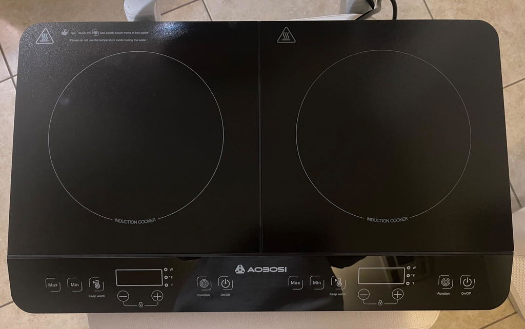 Aobosi plita cu inductie dubla electrica 1800W+1600W cu timer