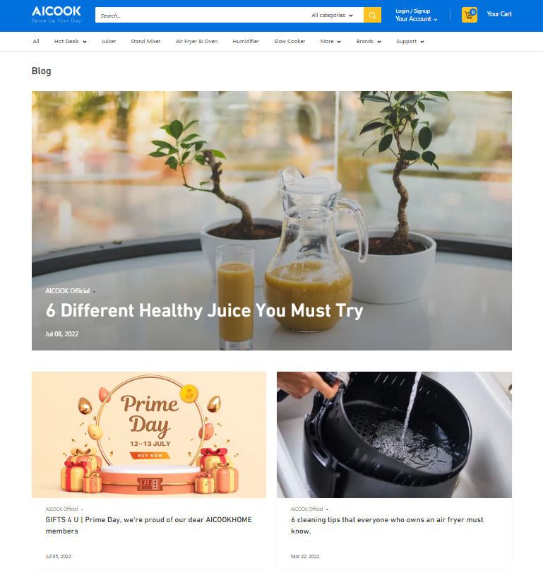 AicookHome articol blog bucătărie publicare 500 cuvinte