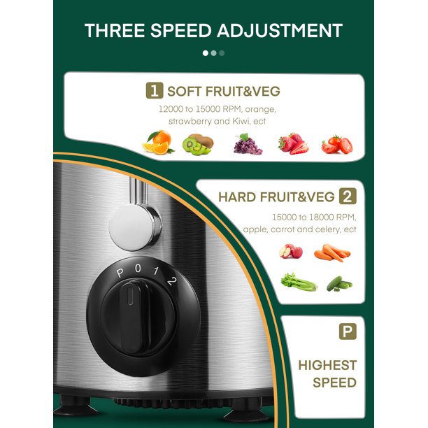 Aicook storcator fructe legume centrifugal 400W 3 viteze