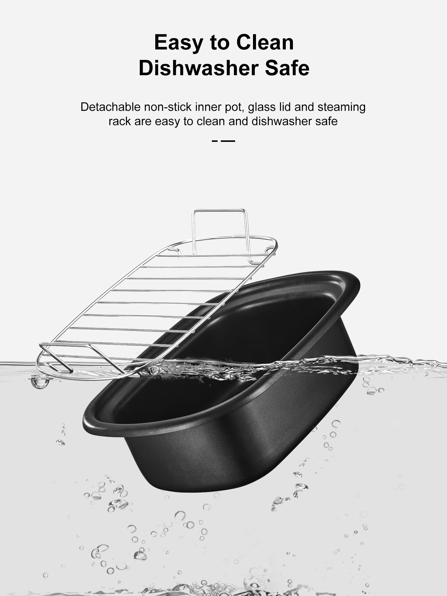 Aicook 6.5QT oala electrica slow cooker 10 in 1