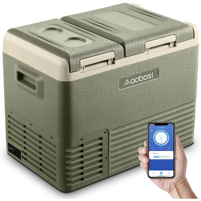 Aobosi frigider auto dual zone 36 Quart 12V negru