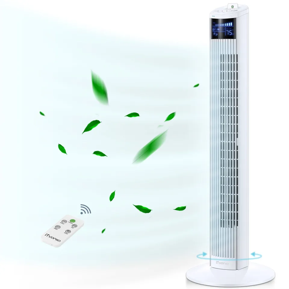 iTvanila ventilator turn alb 36” telecomandă 45W
