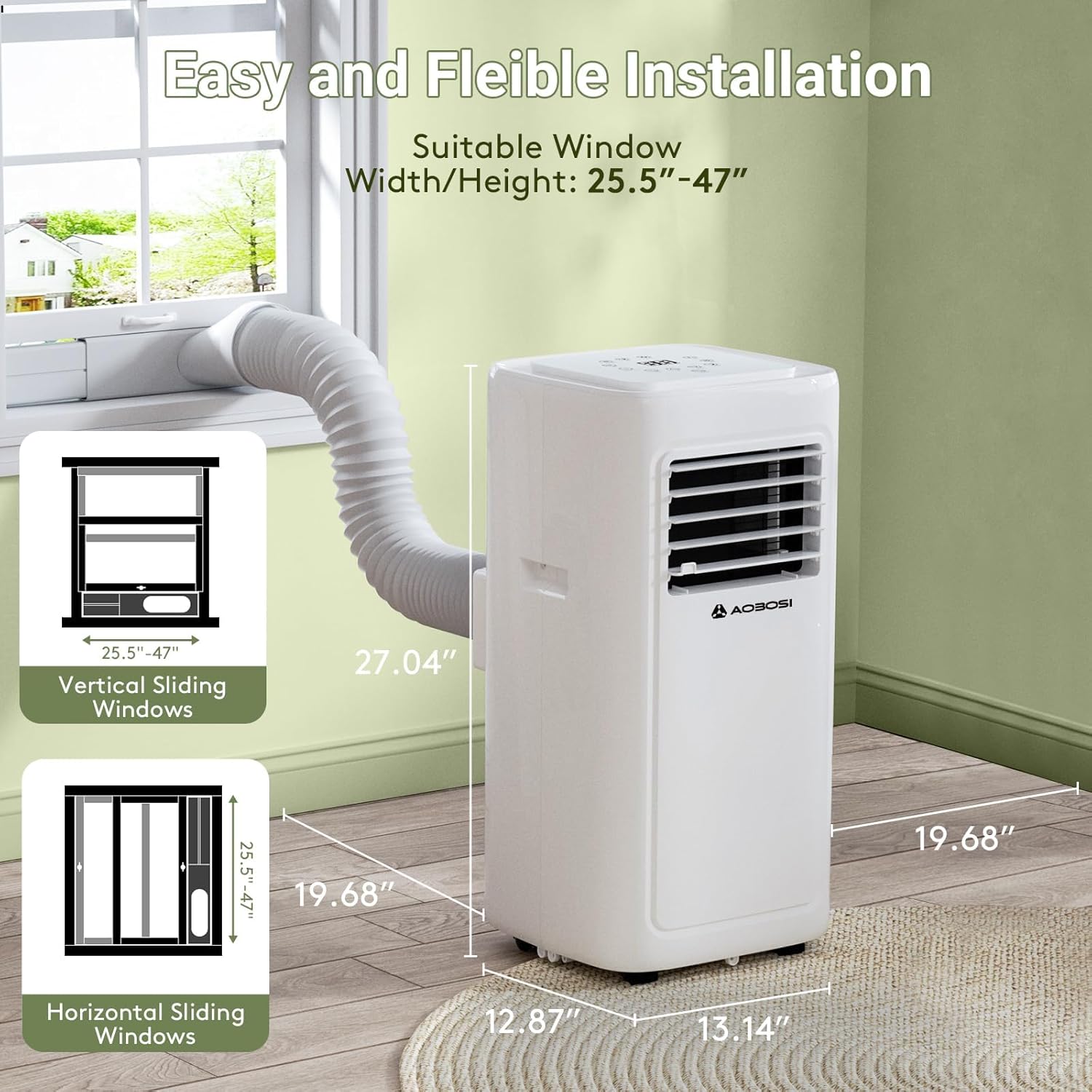 Aobosi 8000 BTU aparat aer conditionat portabil 4 in 1