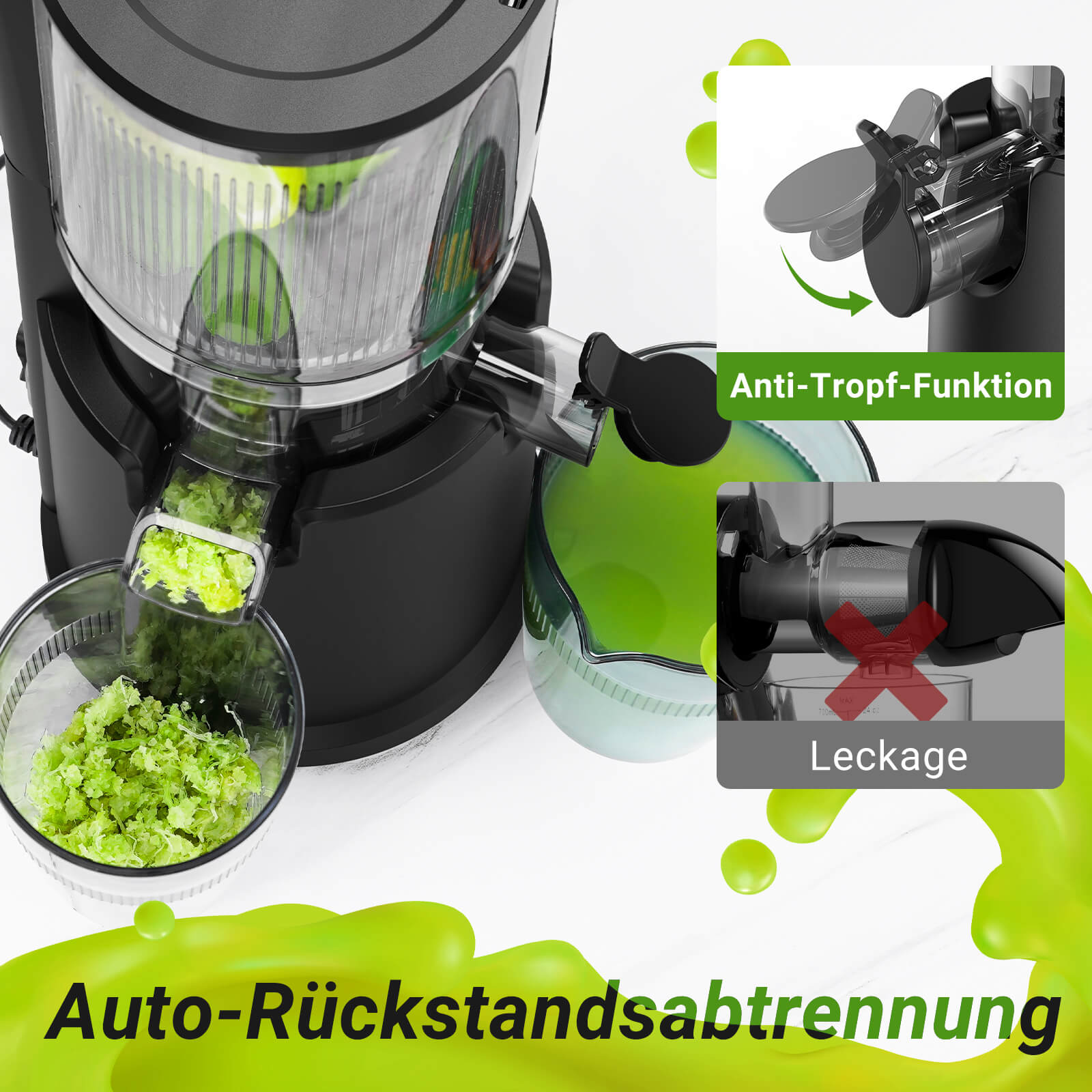 Aobosi Storctor presare la rece 200W tub extra-lat