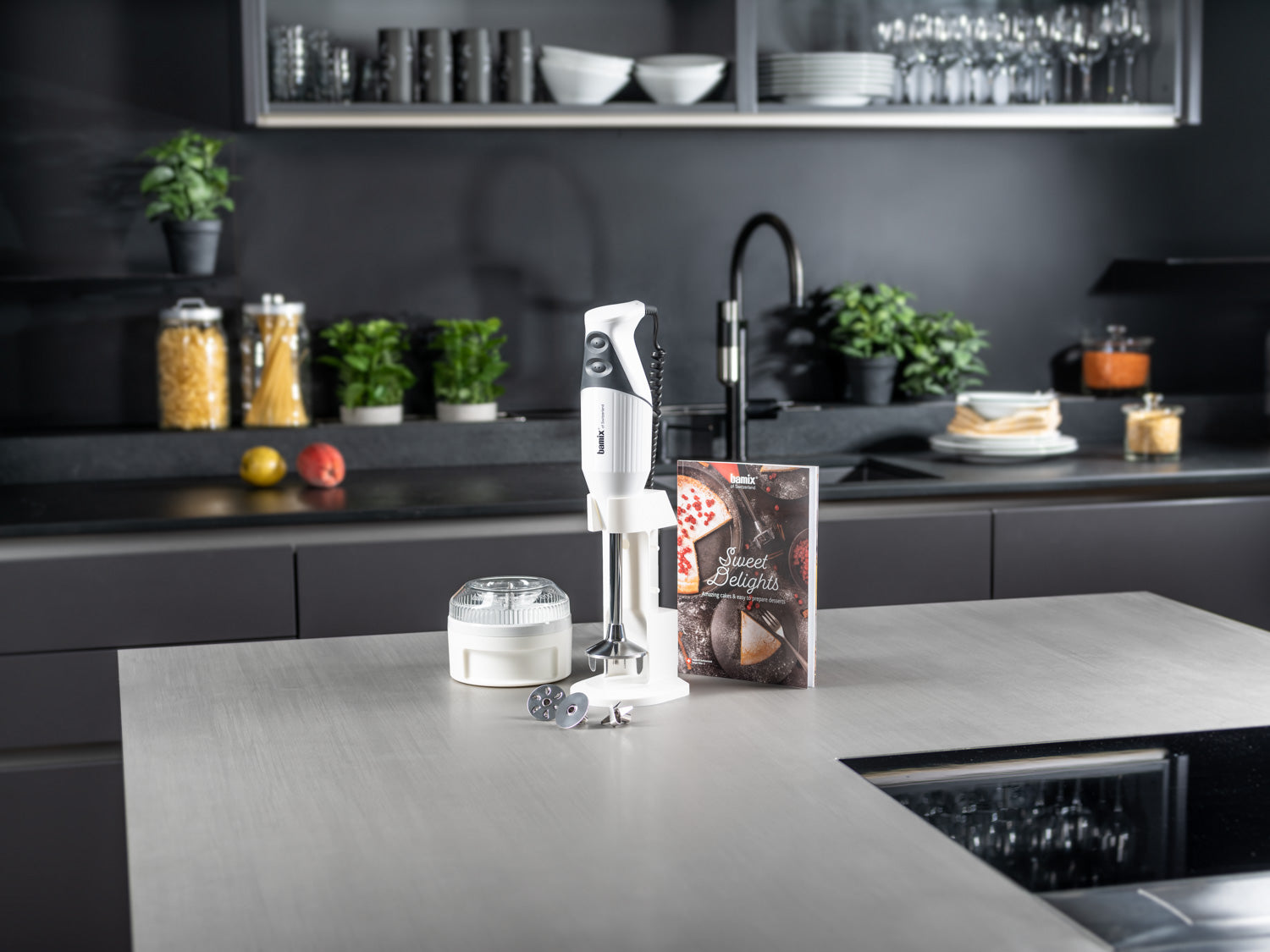 Bamix Sweet Delights blender desert 200W alb