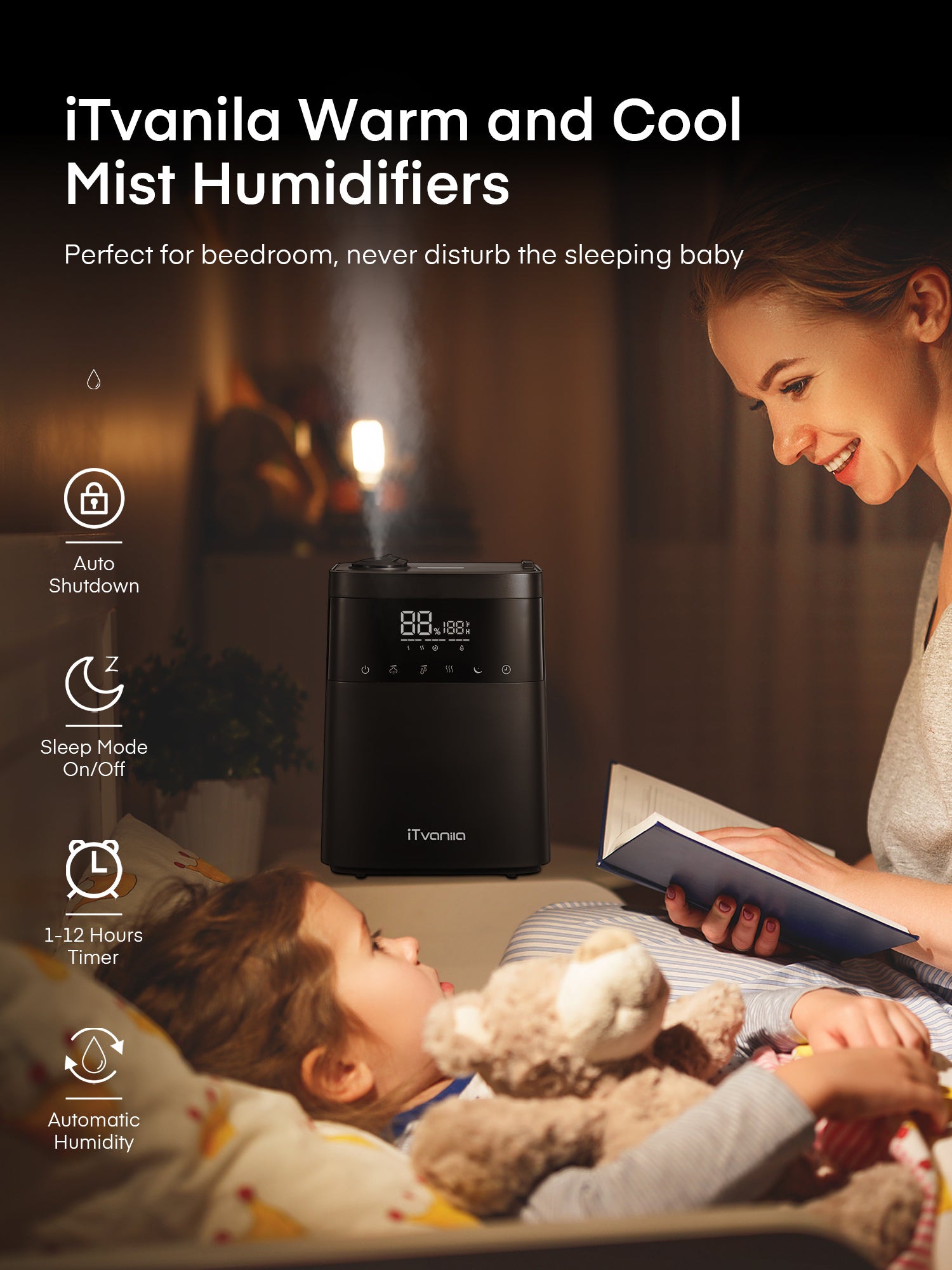 Aicook SH8850 umidificator 5,5L abur cald-rece