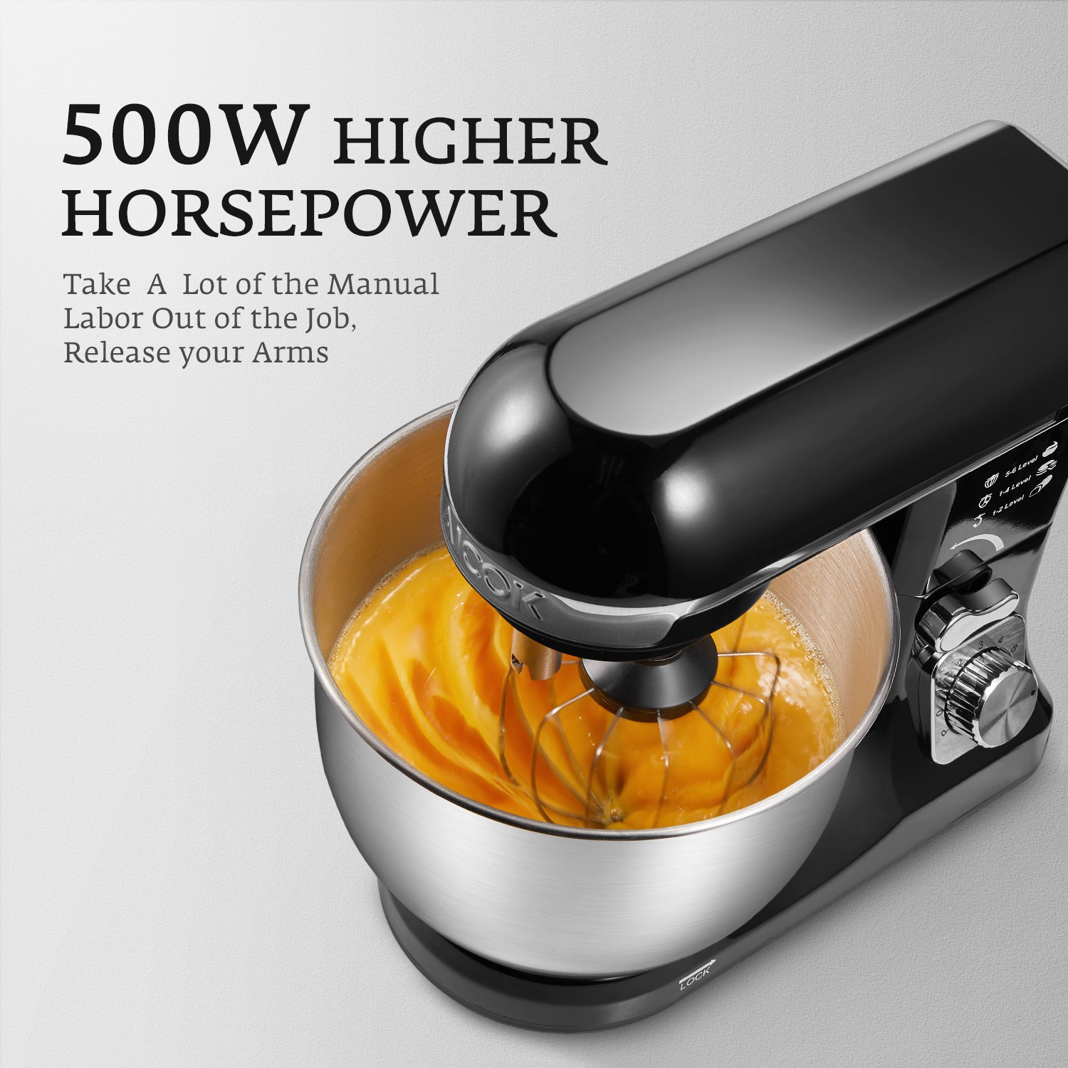 Aicook Stand Mixer robot bucatarie stativ negru