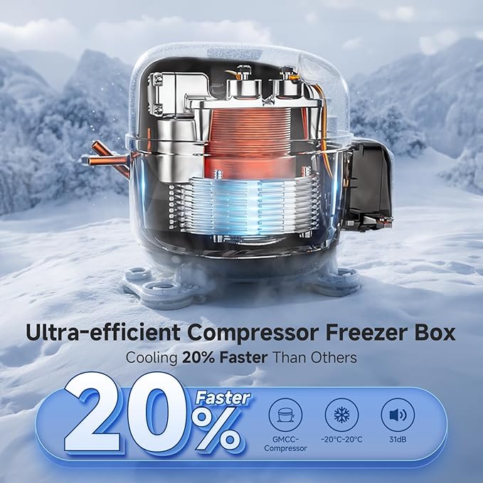 Aobosi 25L lada frigorifica auto dual zone IPX4