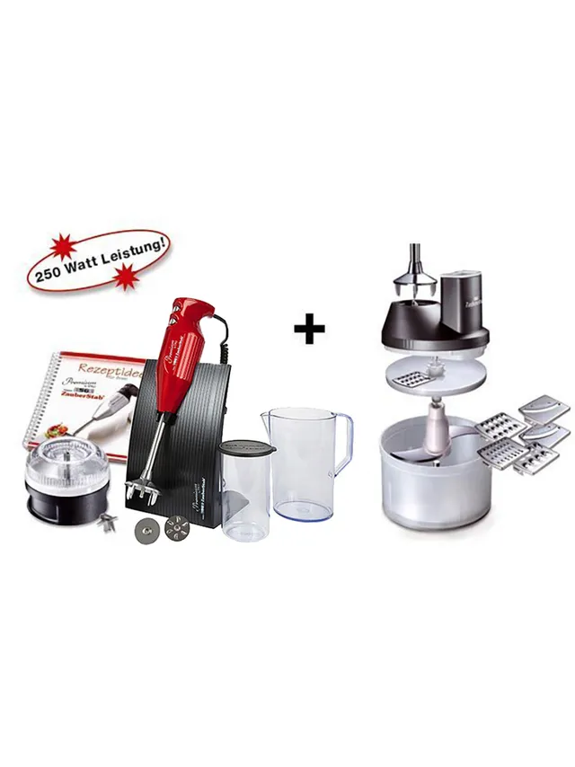 ESGE Zauberstab M250 Kombi blender rosu-metallic pachet L