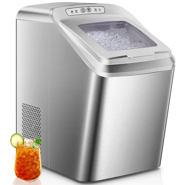 Aicook aparat gheata nugget inox 13,6kg/zi autocuratare