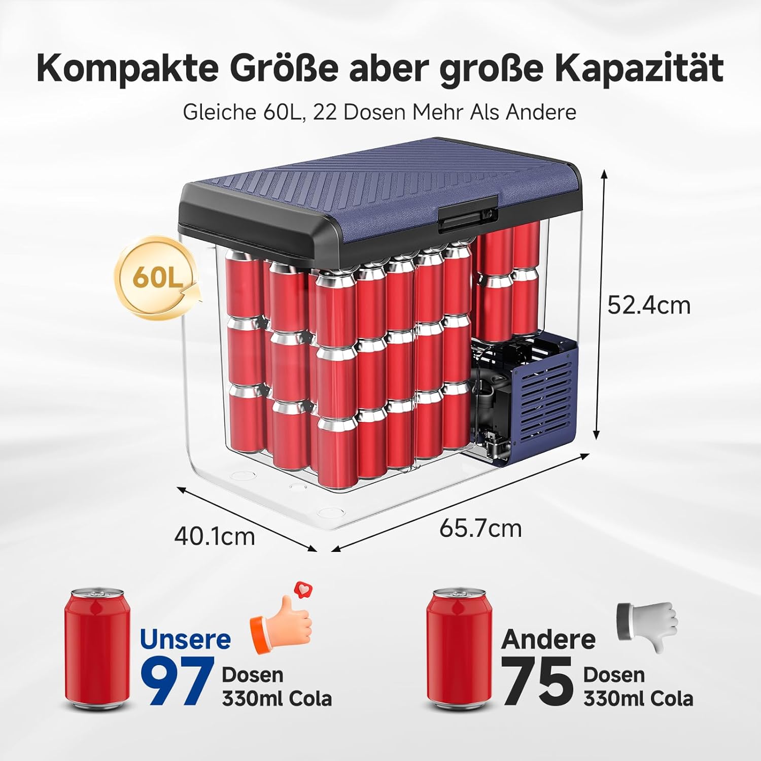 Aobosi lada frigorifica camping 60L IPX4 cu congelare