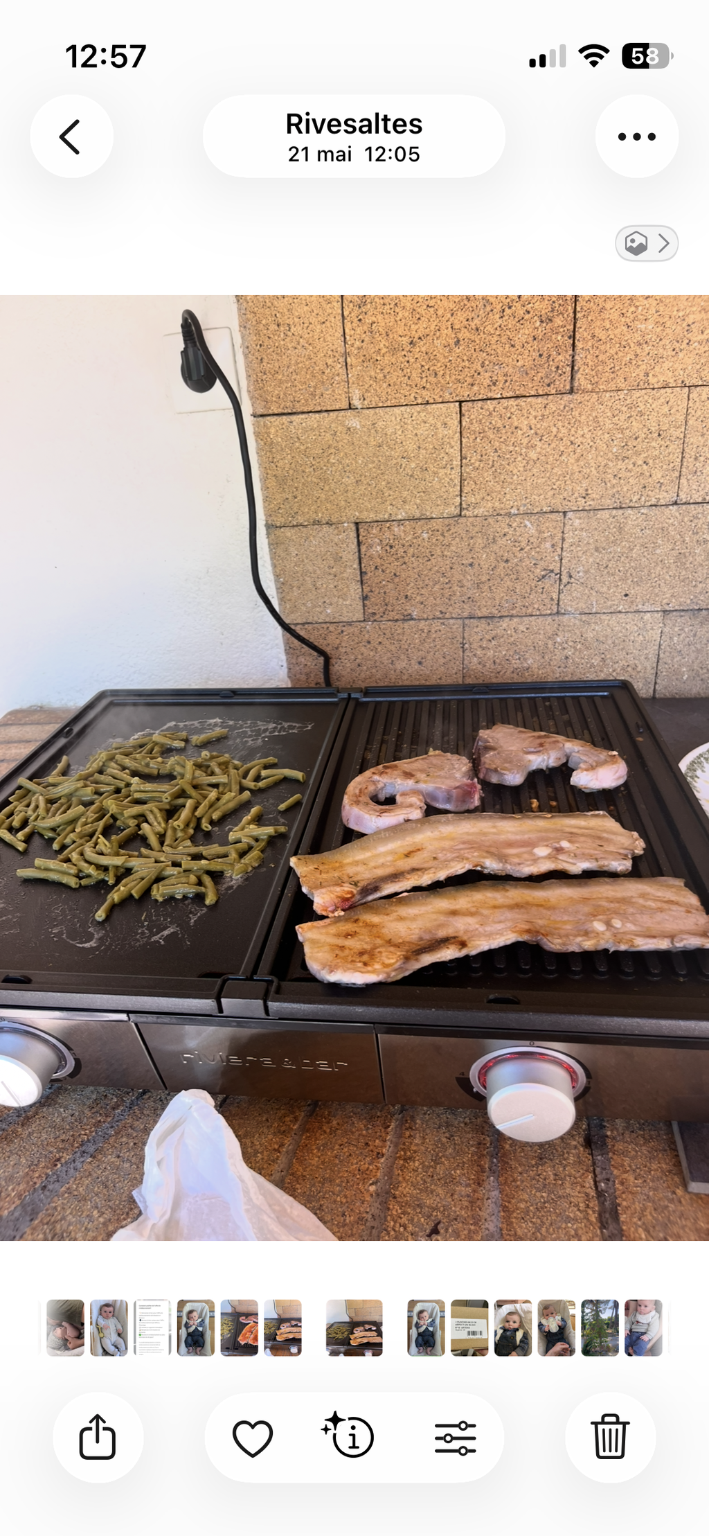 Riviera & Bar QPL 800 combina grill plancha 2 zone