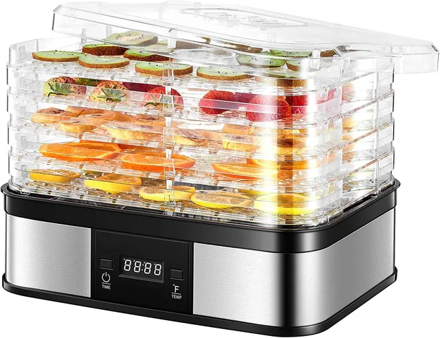 Aicook Deshidrator fructe 5 tavi digital 35-70°C