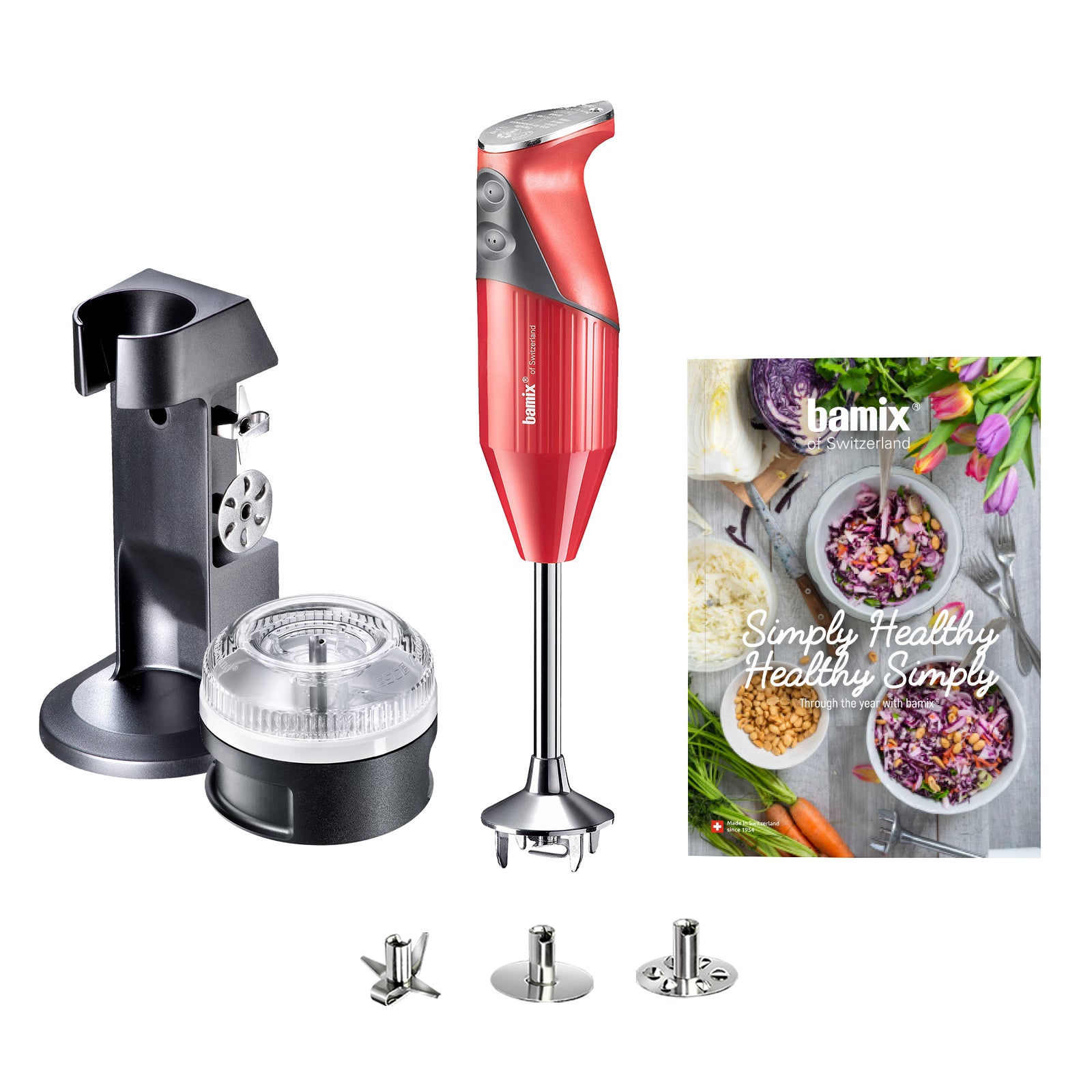 Bamix Simply Healthy blender vertical 200W alb inox
