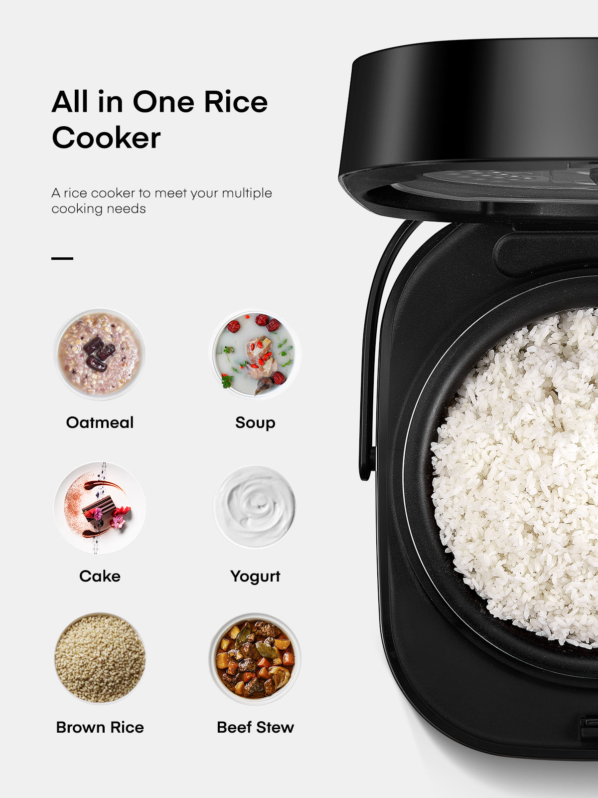 Aicook multicooker orez 5L 10 programe digital 10 cani