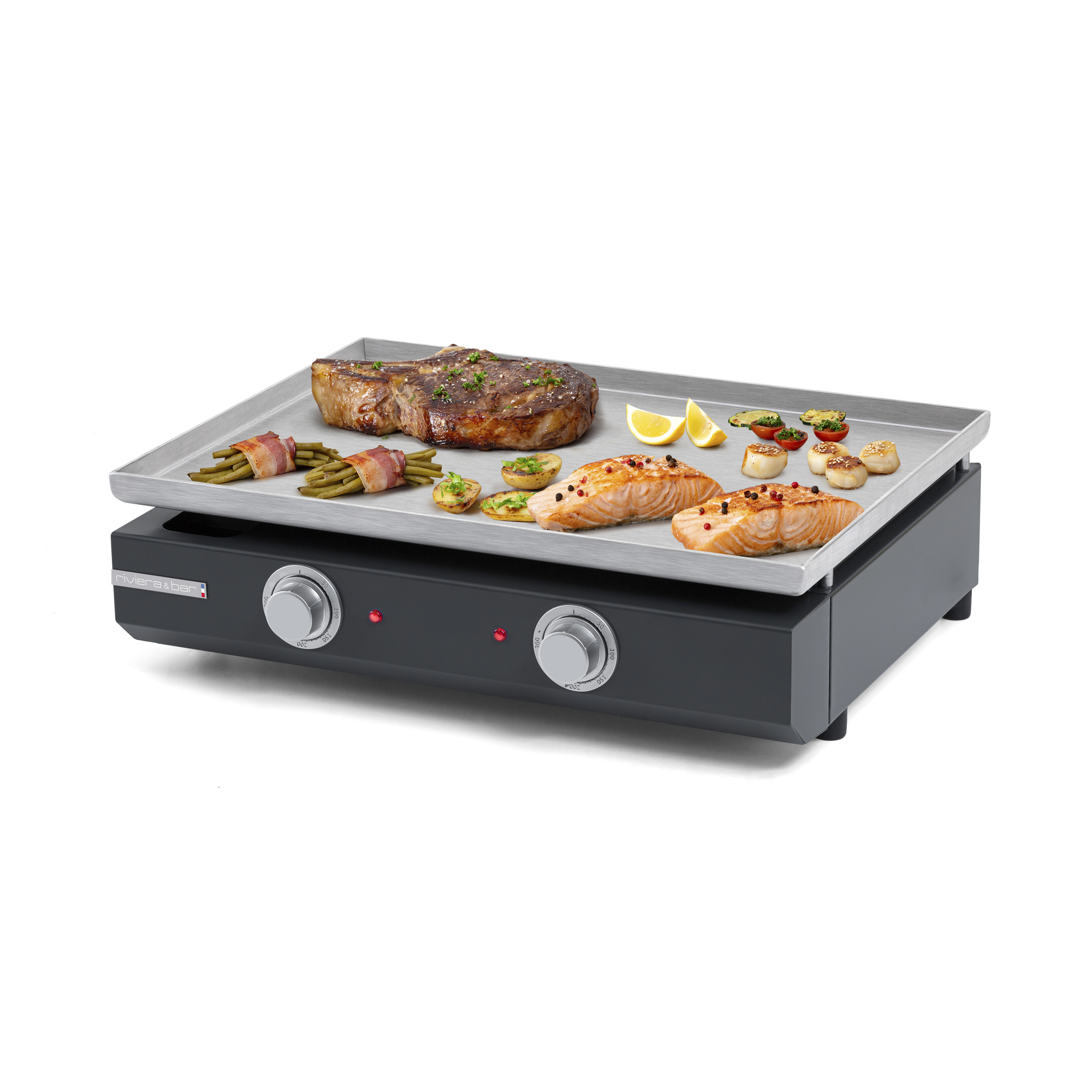 Riviera & Bar Plancha Pro planchă exterior 2 zone inox