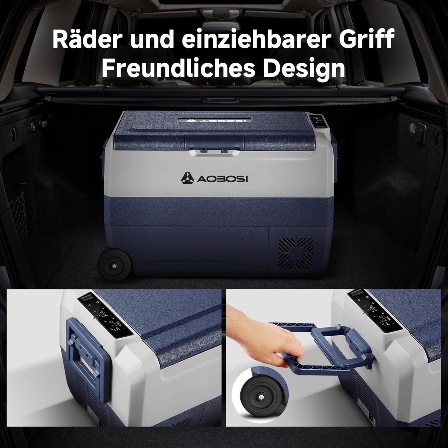 Aobosi T50 lada frigorifica 50L dual zone cu roti