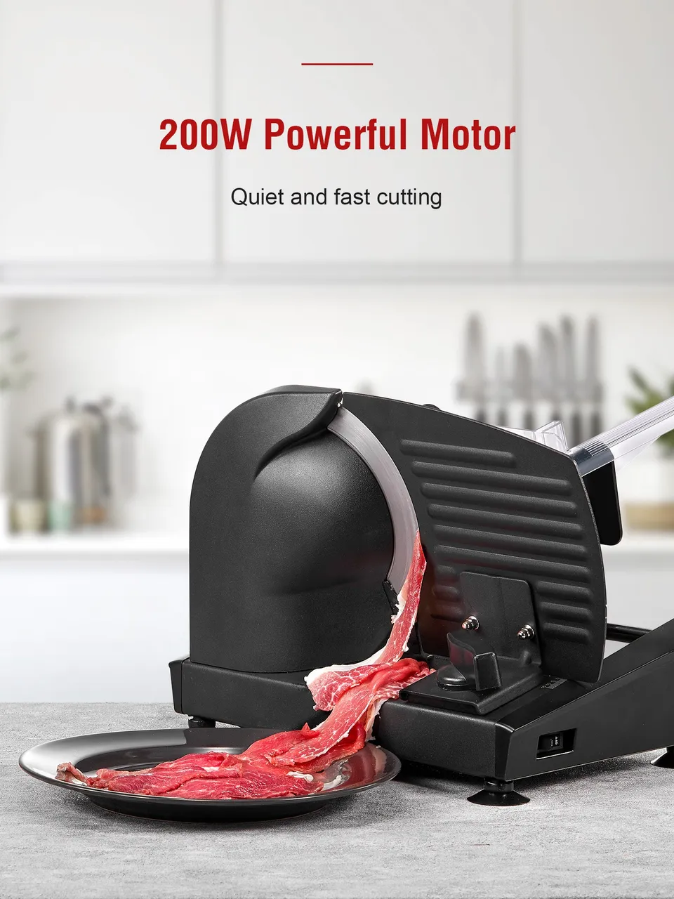 Aicok feliator electric 200W 2 lame 0-15mm negru
