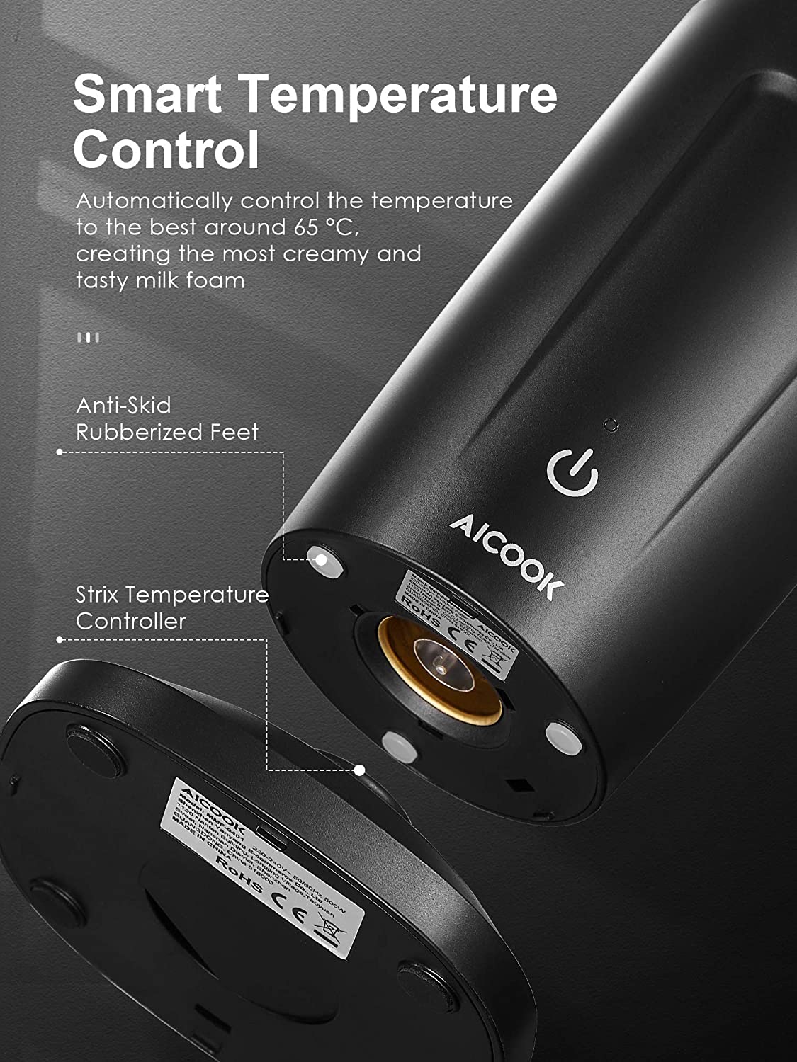 Aicook spumator lapte electric cald rece negru
