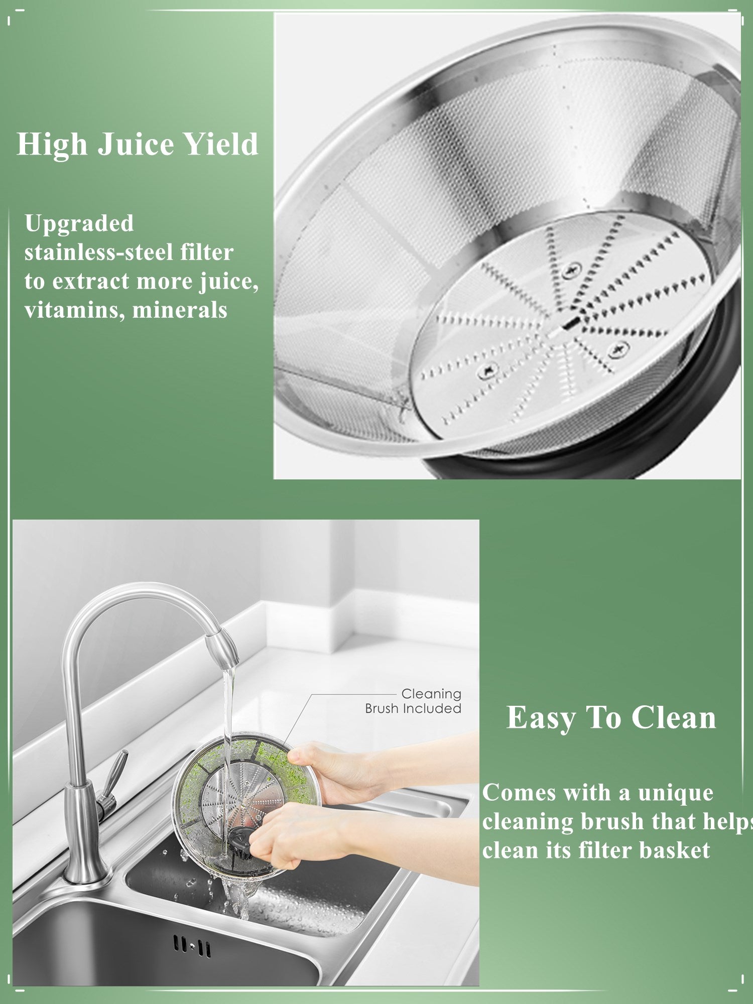 Aicok Storcator centrifugal 800W gura 7.6cm 2 viteze