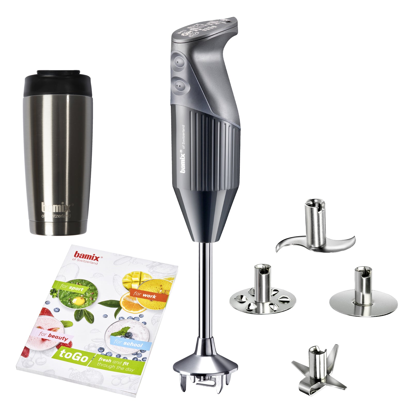 Bamix toGo blender vertical lime 200W cu cana