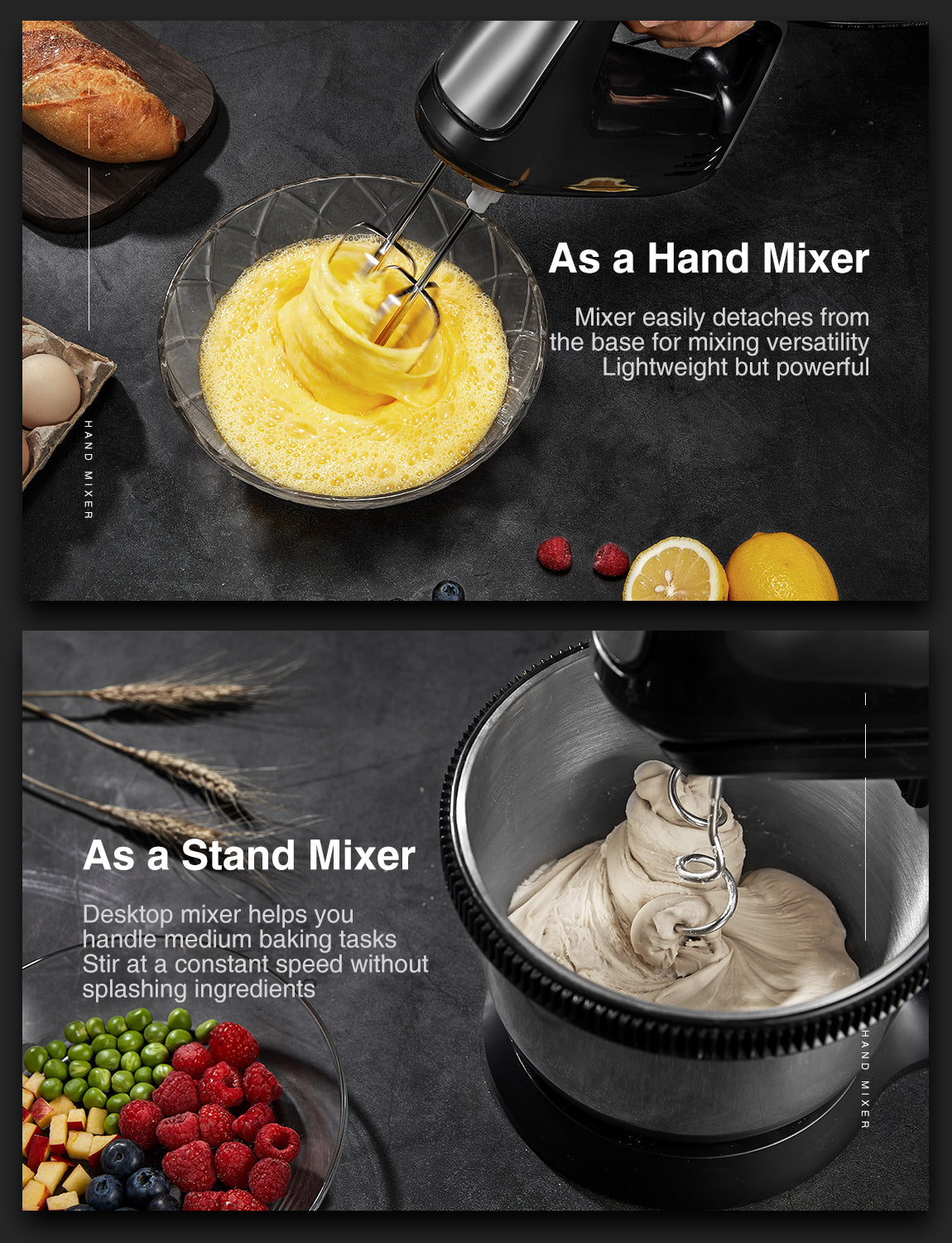 Aicook Mixer cu bol 3,5 l 5 viteze + turbo teluri