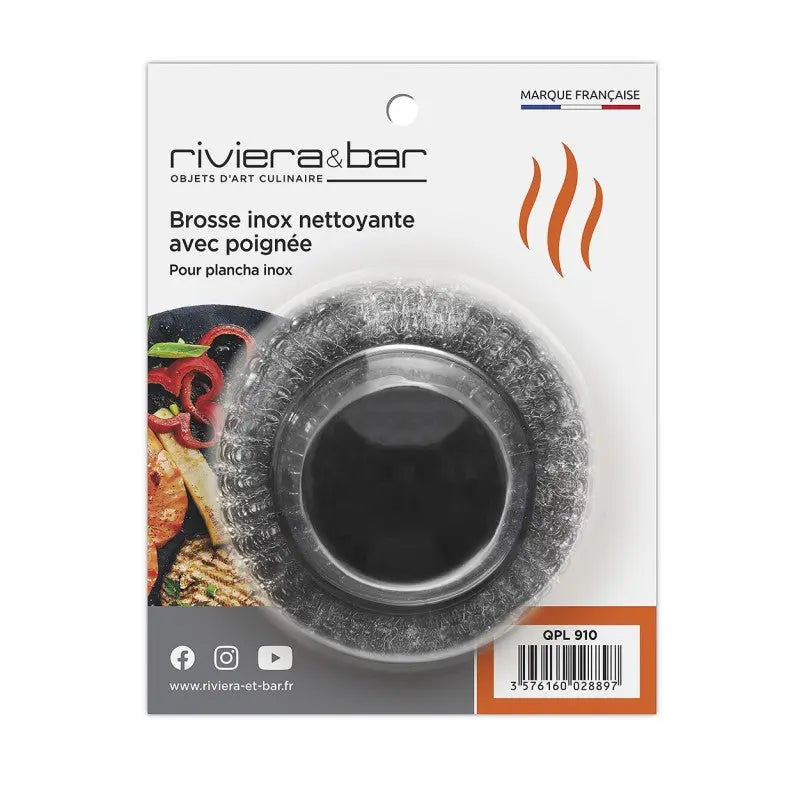 Riviera & Bar perie curatare plancha inox