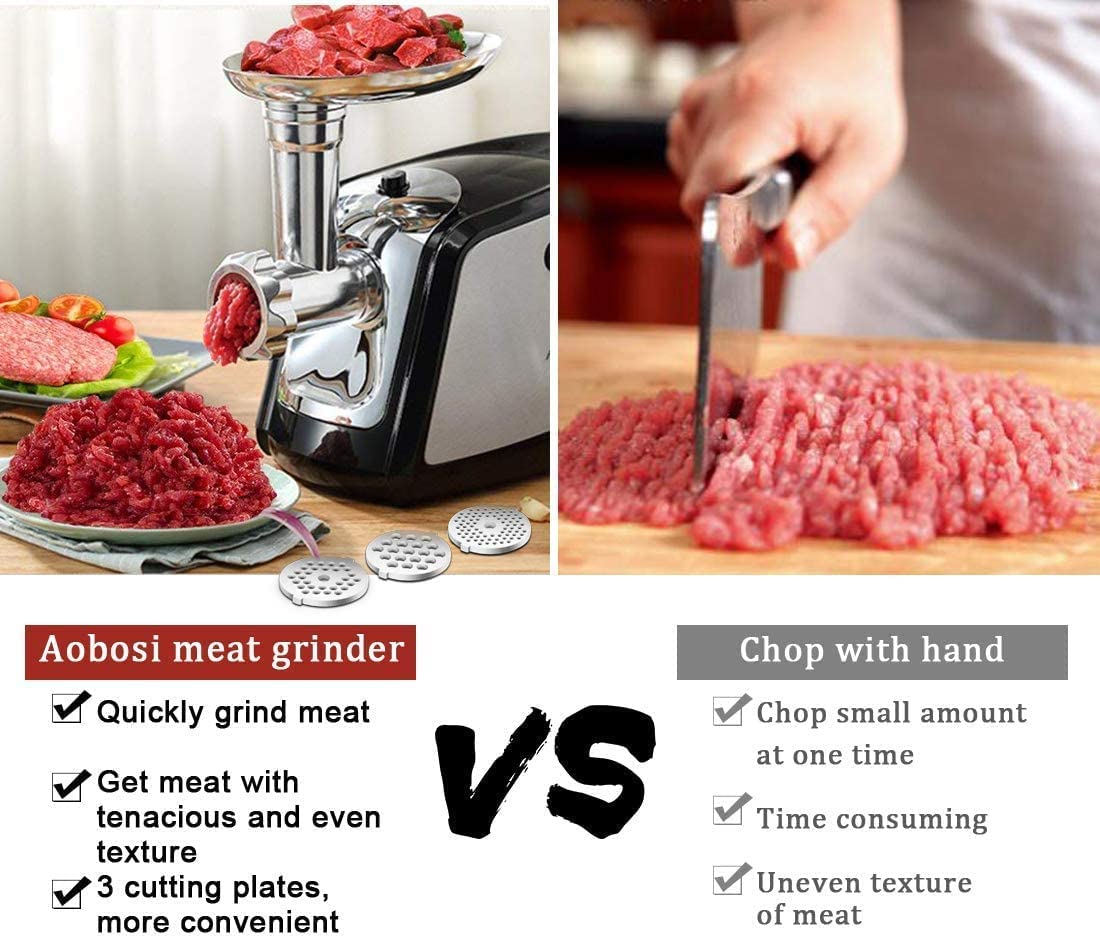 Aobosi masina de tocat carne electrica 3-in-1