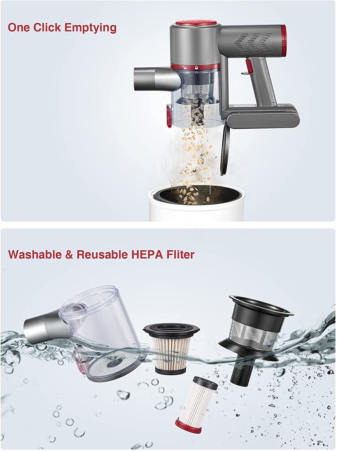 Kealive aspirator vertical fara fir 22kPa 40 minute