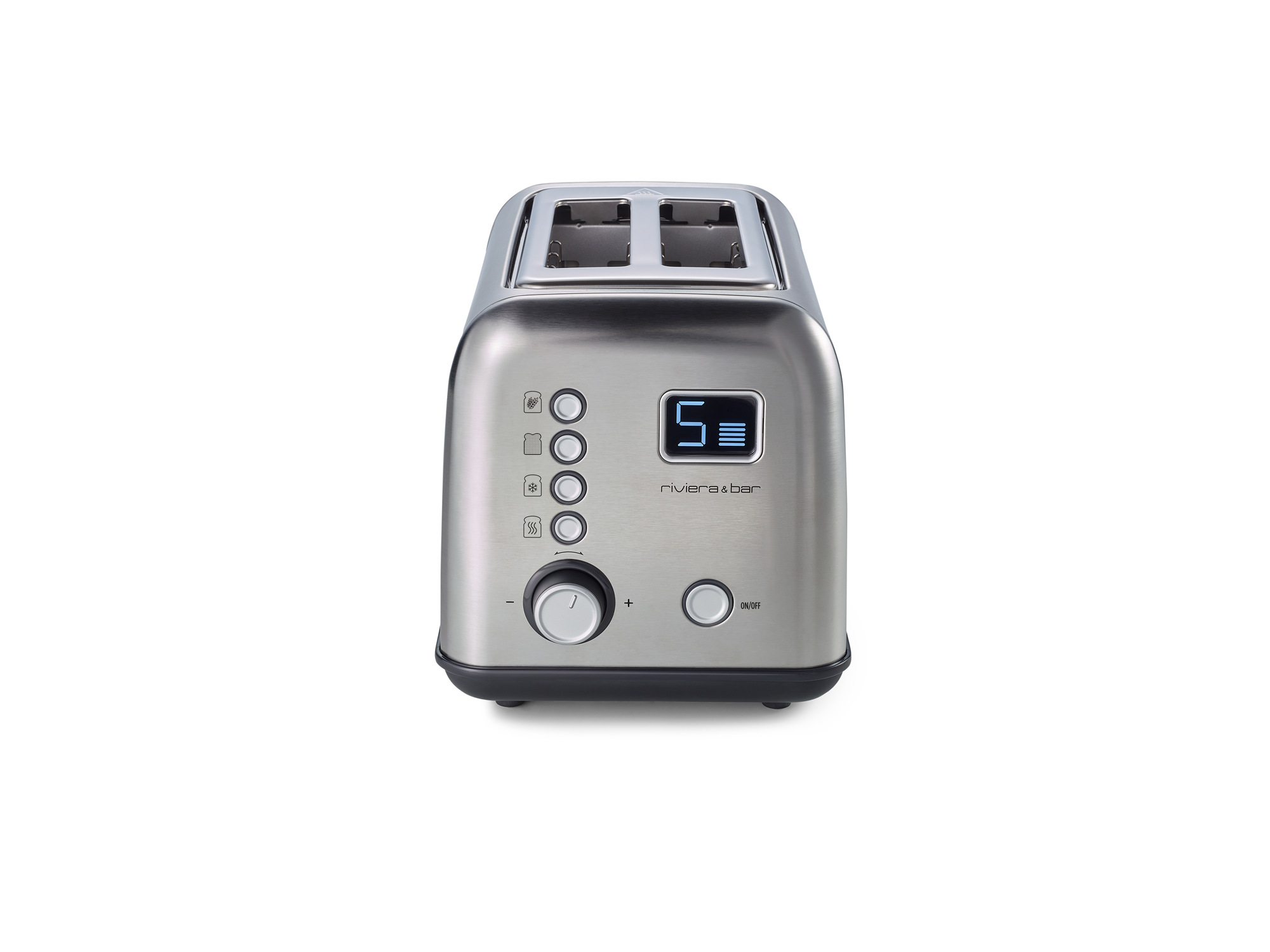 Riviera & Bar prăjitor pâine automat 2 felii inox 9 trepte