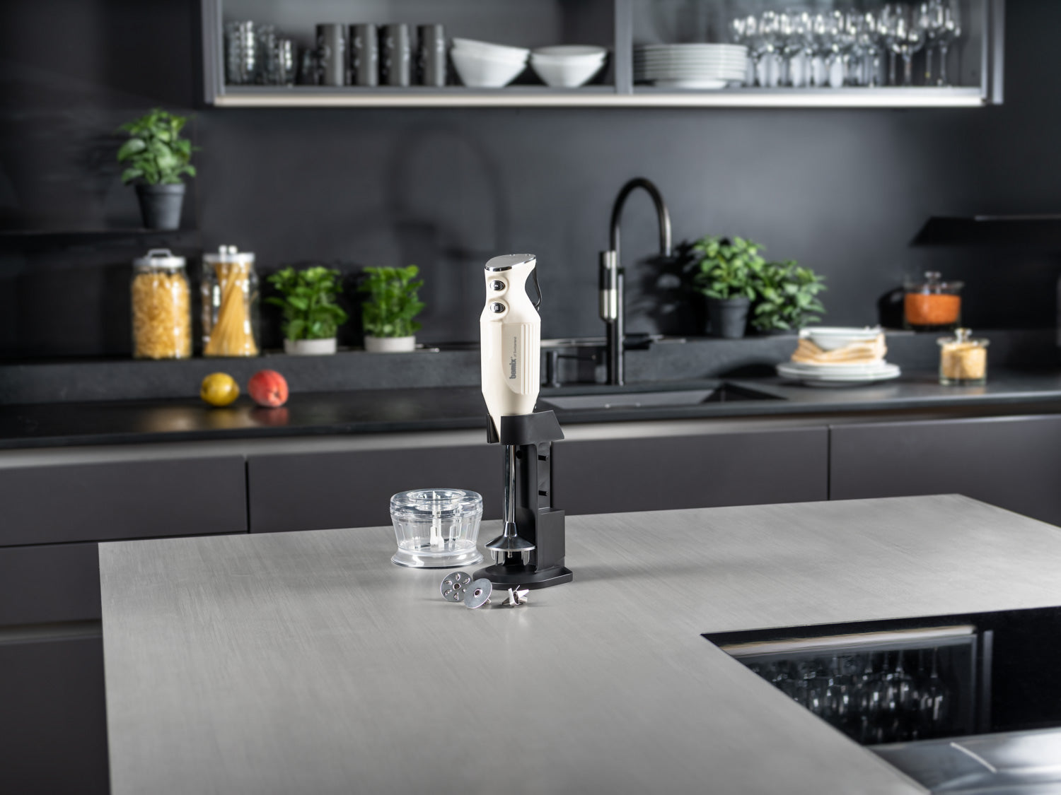 Bamix DeLuxe blender vertical 200W cu accesorii