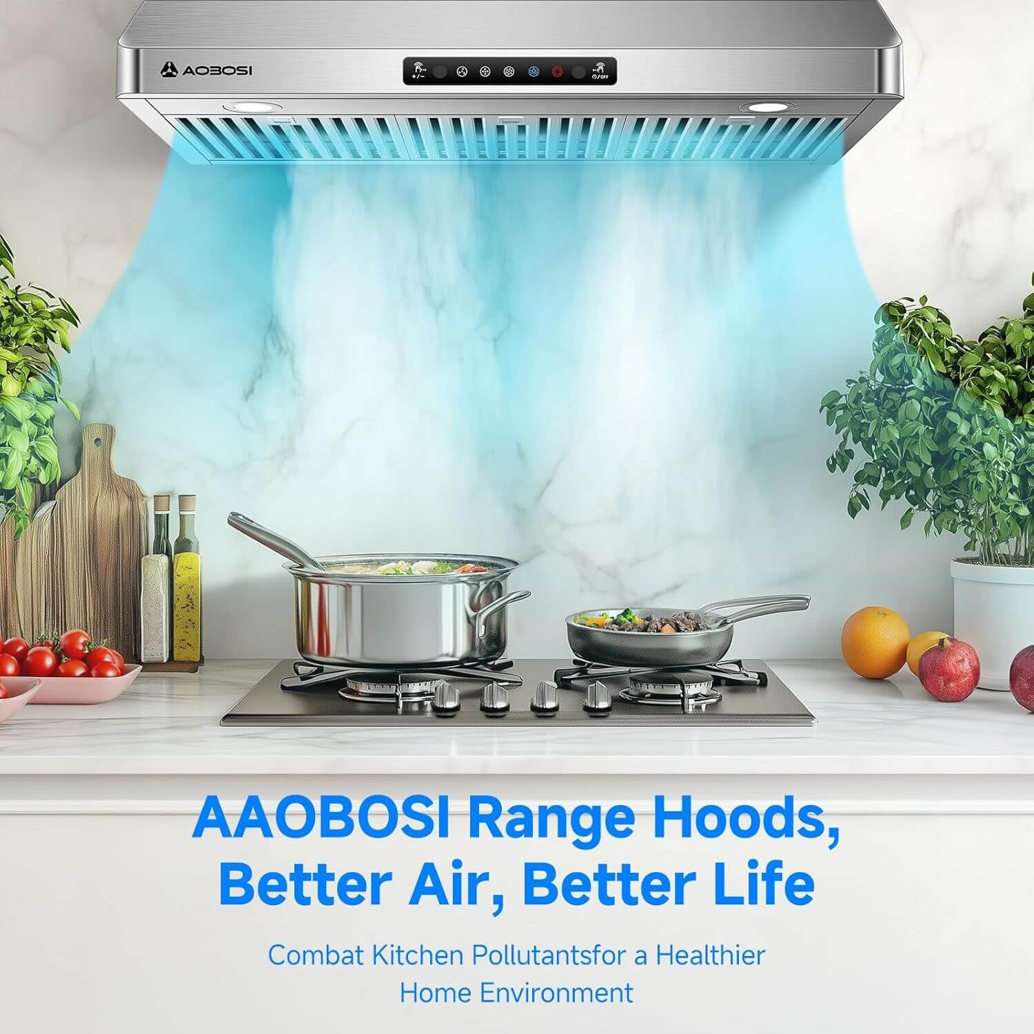 Aobosi hota bucatarie incorporabila 36 inch 800CFM