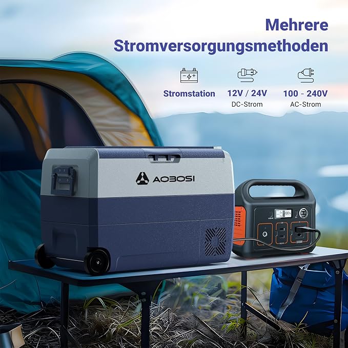 Aobosi frigider auto 50L cu compresor -20°C