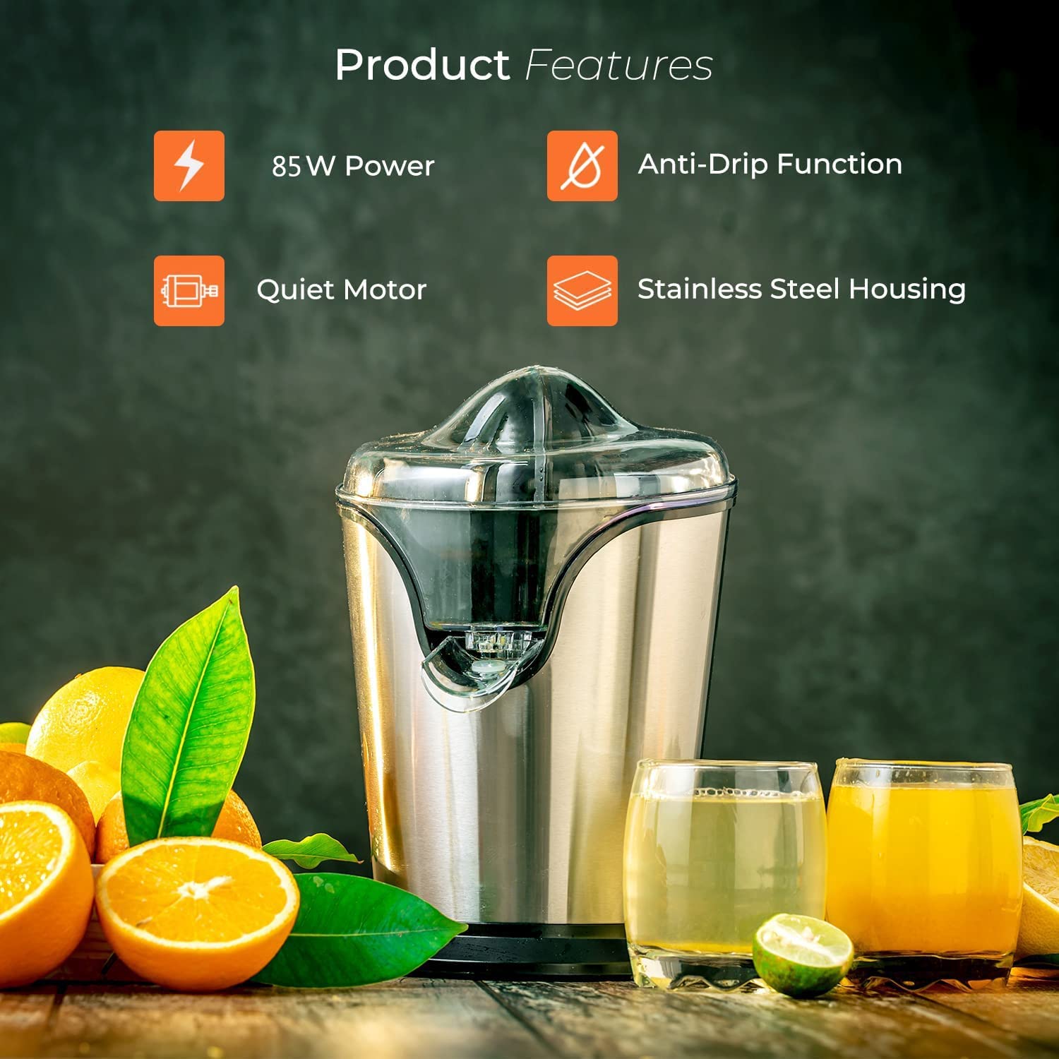 Aicook Storcător Citrice Electric Inox GS-401